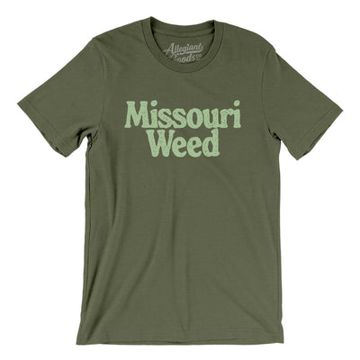 Missouri Weed Men/Unisex T-Shirt-Military Green-Allegiant Goods Co. Vintage Sports Apparel