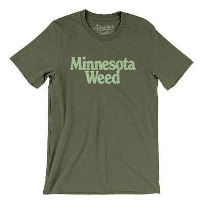 Minnesota Weed Men/Unisex T-Shirt-Military Green-Allegiant Goods Co. Vintage Sports Apparel