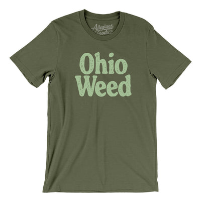 Ohio Weed Men/Unisex T-Shirt-Military Green-Allegiant Goods Co. Vintage Sports Apparel