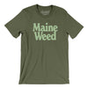 Maine Weed Men/Unisex T-Shirt-Military Green-Allegiant Goods Co. Vintage Sports Apparel