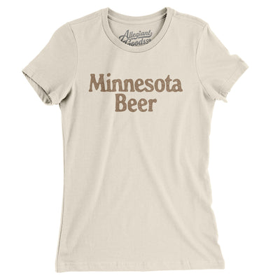 Minnesota Beer Women's T-Shirt-Natural-Allegiant Goods Co. Vintage Sports Apparel