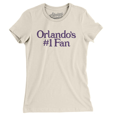 Orlando's Number 1 Fan Women's T-Shirt-Natural-Allegiant Goods Co. Vintage Sports Apparel