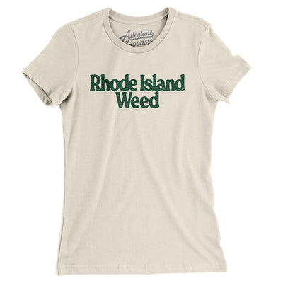 Rhode Island Weed Women's T-Shirt-Natural-Allegiant Goods Co. Vintage Sports Apparel