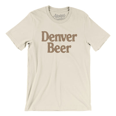 Denver Beer Men/Unisex T-Shirt-Natural-Allegiant Goods Co. Vintage Sports Apparel