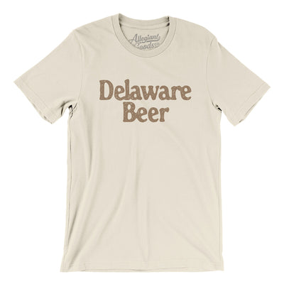 Delaware Beer Men/Unisex T-Shirt-Natural-Allegiant Goods Co. Vintage Sports Apparel