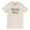 Maine Beer Men/Unisex T-Shirt-Natural-Allegiant Goods Co. Vintage Sports Apparel