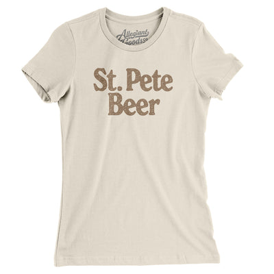 St. Pete Beer Women's T-Shirt-Natural-Allegiant Goods Co. Vintage Sports Apparel