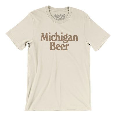 Michigan Beer Men/Unisex T-Shirt-Natural-Allegiant Goods Co. Vintage Sports Apparel