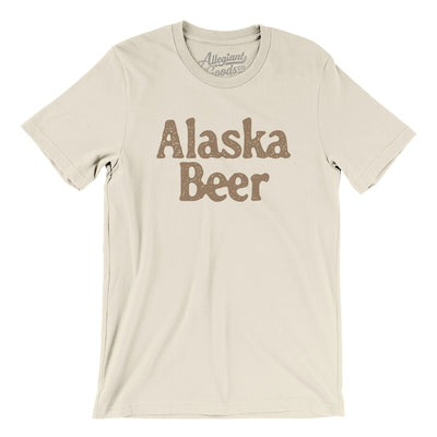 Alaska Beer Men/Unisex T-Shirt-Natural-Allegiant Goods Co. Vintage Sports Apparel