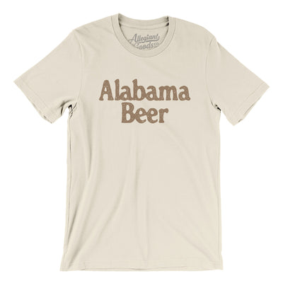 Alabama Beer Men/Unisex T-Shirt-Natural-Allegiant Goods Co. Vintage Sports Apparel