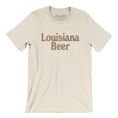 Louisiana Beer Men/Unisex T-Shirt-Natural-Allegiant Goods Co. Vintage Sports Apparel