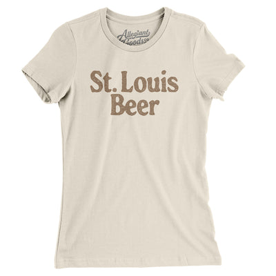 St. Louis Beer Women's T-Shirt-Natural-Allegiant Goods Co. Vintage Sports Apparel