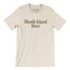 Rhode Island Beer Men/Unisex T-Shirt-Natural-Allegiant Goods Co. Vintage Sports Apparel