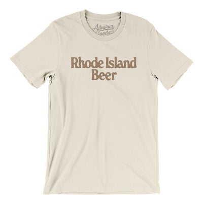 Rhode Island Beer Men/Unisex T-Shirt-Natural-Allegiant Goods Co. Vintage Sports Apparel