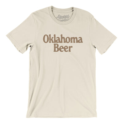 Oklahoma Beer Men/Unisex T-Shirt-Natural-Allegiant Goods Co. Vintage Sports Apparel