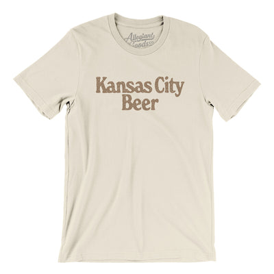 Kansas City Beer Men/Unisex T-Shirt-Natural-Allegiant Goods Co. Vintage Sports Apparel