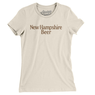 New Hampshire Beer Women's T-Shirt-Natural-Allegiant Goods Co. Vintage Sports Apparel