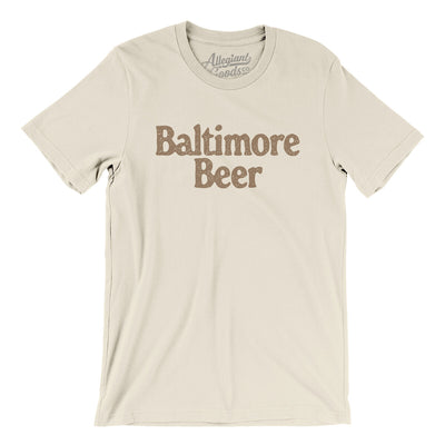 Baltimore Beer Men/Unisex T-Shirt-Natural-Allegiant Goods Co. Vintage Sports Apparel