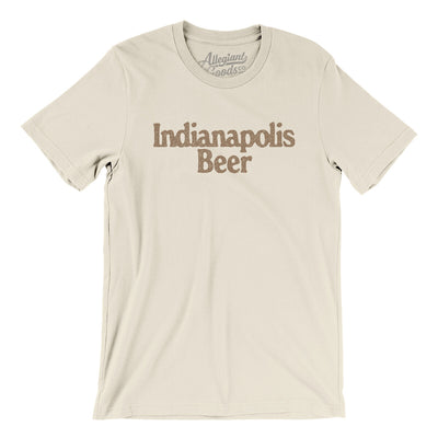 Indianapolis Beer Men/Unisex T-Shirt-Natural-Allegiant Goods Co. Vintage Sports Apparel