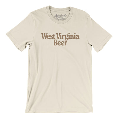 West Virginia Beer Men/Unisex T-Shirt-Natural-Allegiant Goods Co. Vintage Sports Apparel