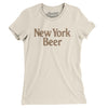 New York Beer Women's T-Shirt-Natural-Allegiant Goods Co. Vintage Sports Apparel