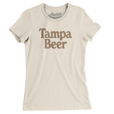 Tampa Beer Women's T-Shirt-Natural-Allegiant Goods Co. Vintage Sports Apparel