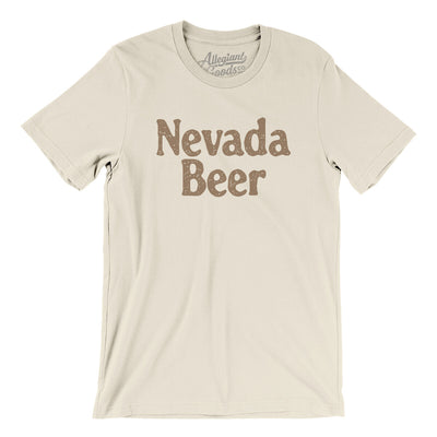 Nevada Beer Men/Unisex T-Shirt-Natural-Allegiant Goods Co. Vintage Sports Apparel