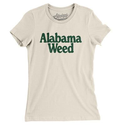 Alabama Weed Women's T-Shirt-Natural-Allegiant Goods Co. Vintage Sports Apparel