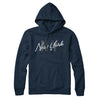 New York Ny Overprinted Hoodie-Navy Blue-Allegiant Goods Co. Vintage Sports Apparel