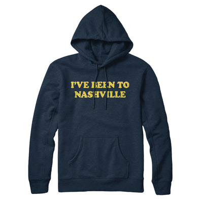 I've Been To Nashville Hoodie-Navy Blue-Allegiant Goods Co. Vintage Sports Apparel