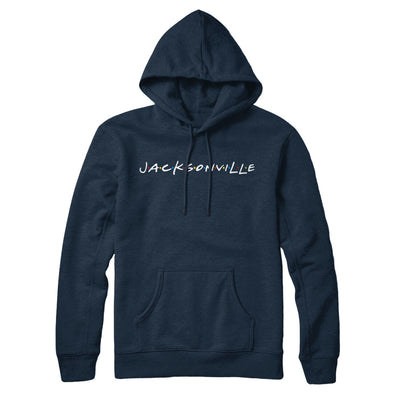 Jacksonville Friends Hoodie-Navy Blue-Allegiant Goods Co. Vintage Sports Apparel