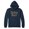 Dallas Beer Hoodie-Navy Blue-Allegiant Goods Co. Vintage Sports Apparel