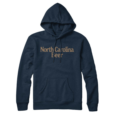 North Carolina Beer Hoodie-Navy Blue-Allegiant Goods Co. Vintage Sports Apparel