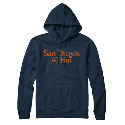 San Diego's Number 1 Fan Hoodie-Navy Blue-Allegiant Goods Co. Vintage Sports Apparel