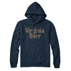 Virginia Beer Hoodie-Navy Blue-Allegiant Goods Co. Vintage Sports Apparel