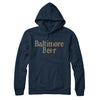 Baltimore Beer Hoodie-Navy Blue-Allegiant Goods Co. Vintage Sports Apparel