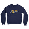 Buffalo Ny Overprinted Midweight French Terry Crewneck Sweatshirt-Navy-Allegiant Goods Co. Vintage Sports Apparel