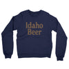 Idaho Beer Midweight French Terry Crewneck Sweatshirt-Navy-Allegiant Goods Co. Vintage Sports Apparel