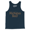 Michigan Beer Men/Unisex Tank Top-Navy-Allegiant Goods Co. Vintage Sports Apparel