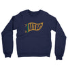 Utah Pennant Midweight French Terry Crewneck Sweatshirt-Navy-Allegiant Goods Co. Vintage Sports Apparel