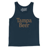 Tampa Beer Men/Unisex Tank Top-Navy-Allegiant Goods Co. Vintage Sports Apparel