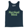 Maryland Weed Men/Unisex Tank Top-Navy-Allegiant Goods Co. Vintage Sports Apparel