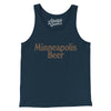 Minneapolis Beer Men/Unisex Tank Top-Navy-Allegiant Goods Co. Vintage Sports Apparel