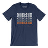 Chicago Repeat Men/Unisex T-Shirt-Navy-Allegiant Goods Co. Vintage Sports Apparel