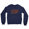 Okc Pennant Midweight French Terry Crewneck Sweatshirt-Navy-Allegiant Goods Co. Vintage Sports Apparel