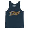 Nashville Pennant Men/Unisex Tank Top-Navy-Allegiant Goods Co. Vintage Sports Apparel