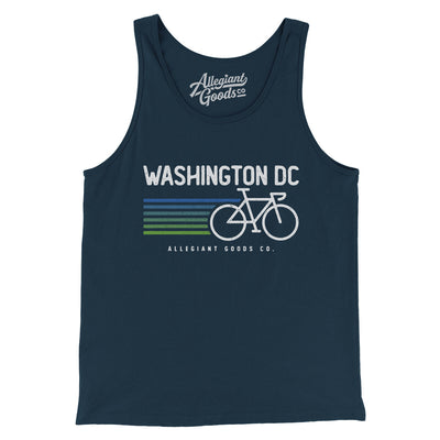 Washington Dc Cycling Men/Unisex Tank Top-Navy-Allegiant Goods Co. Vintage Sports Apparel