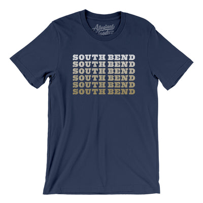 South Bend Repeat Men/Unisex T-Shirt-Navy-Allegiant Goods Co. Vintage Sports Apparel