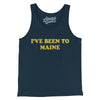 I've Been To Maine Men/Unisex Tank Top-Navy-Allegiant Goods Co. Vintage Sports Apparel