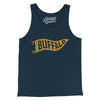 Buffalo Pennant Men/Unisex Tank Top-Navy-Allegiant Goods Co. Vintage Sports Apparel